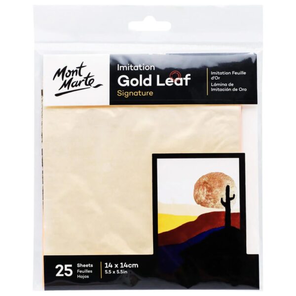 Mont-Marte-Imitation-Gold-Leaf-Signature-14x14cm-25-sheet