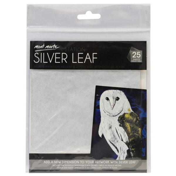 mont-marte-imitation-silver-leaf-14x14cm-25-sheet